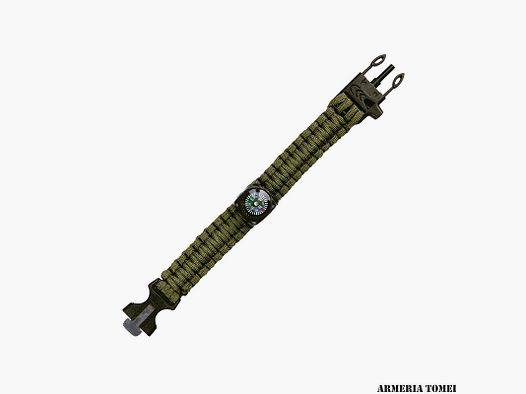 BRACELET – PARACORD SURVIVAL COMPASS 9 INCH OD