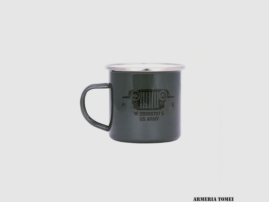 TAZZA – EMAILLEBECHER US ARMY