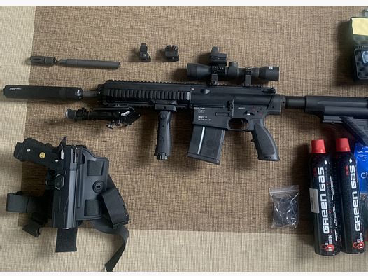 VFC HK417 GBB + Wei ETech Hi-Capa + Holster