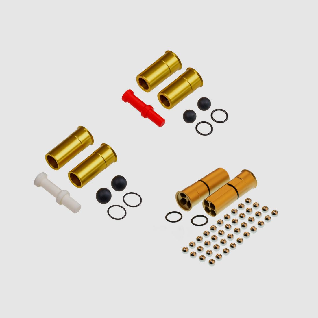 KOMBI | Shotshell Cal.68 + Shotshell.50 + Shotshell.43 | Cal. 68 | for HDS68 | ALU Gold eloxiert