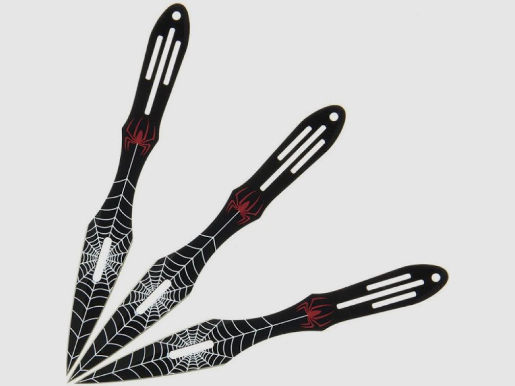 3-delige set werpmessen Spider