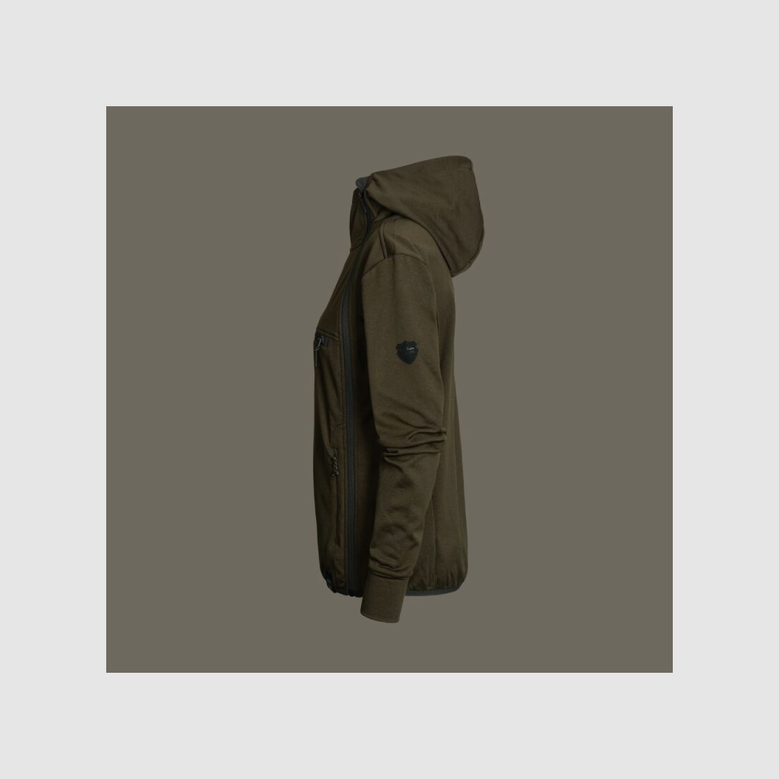 Northern Hunting Damen Fleecehoodie Saga Braun