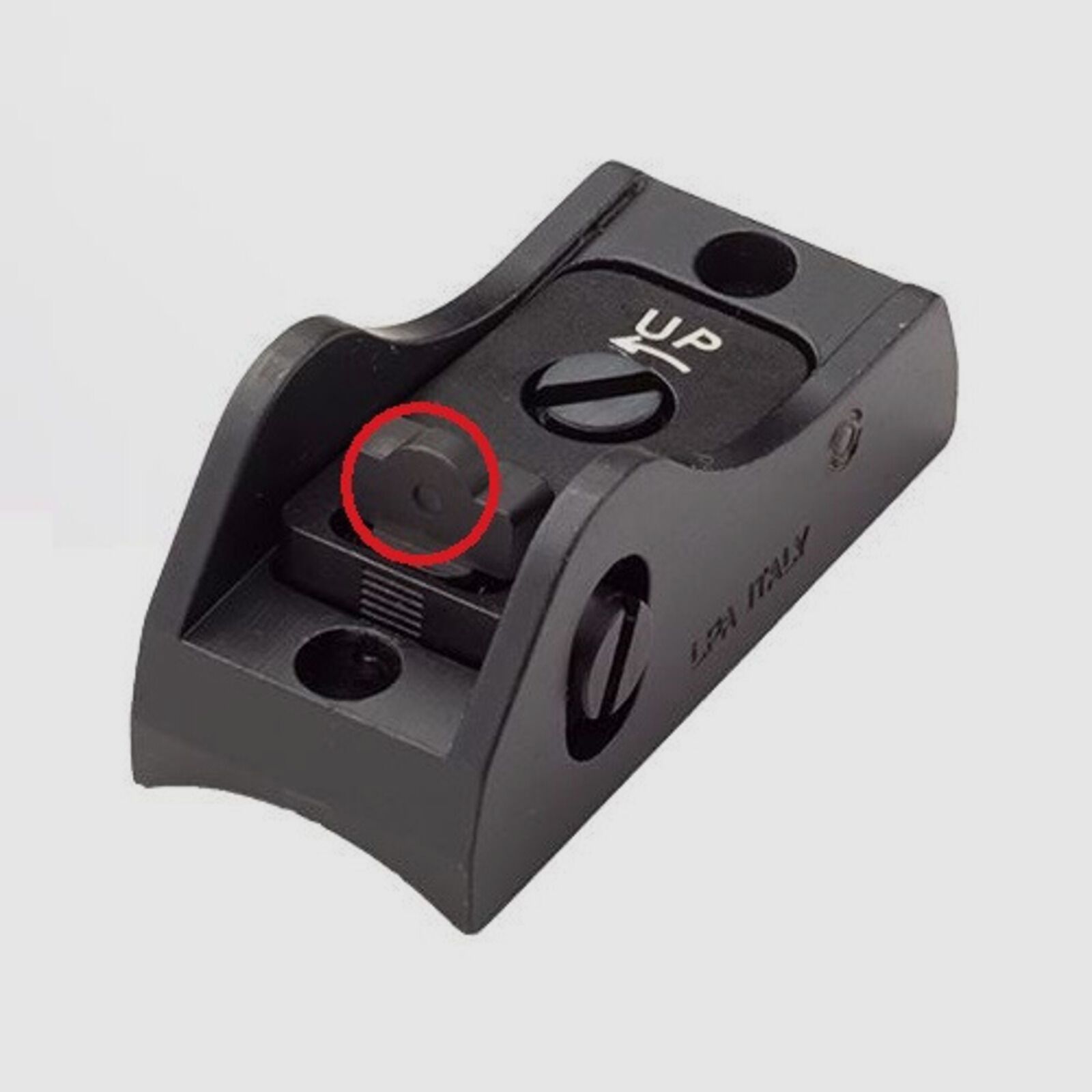 LPA Visier Ghostring 2mm schwarz Flinte