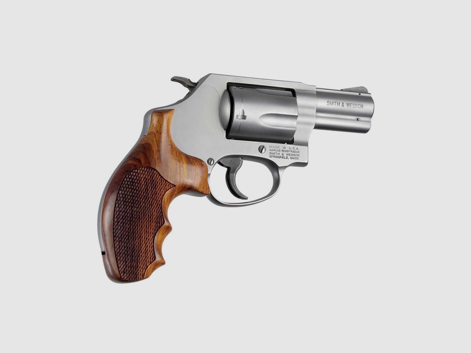 Holzgriff für S&W Revolver J Frame Round Butt, Cocobolo Checkered