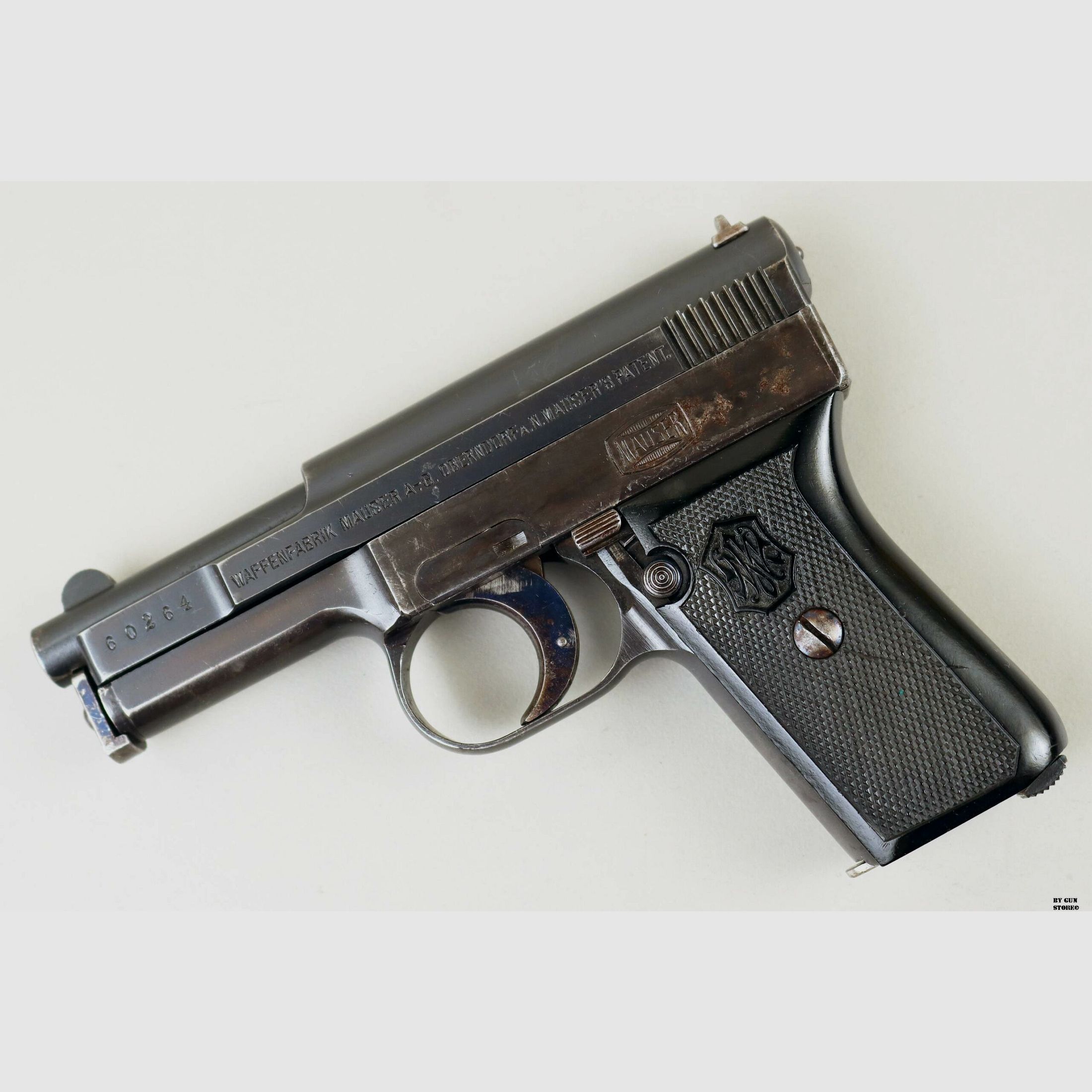 Pistola Mauser mod. 1910 cal. 6,35 mm matr. 60264, immagine 2 di 9