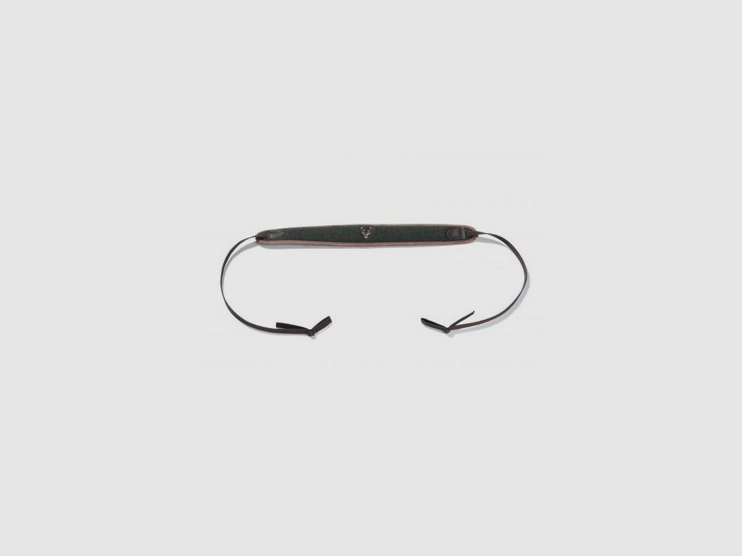 Loden strap for binoculars with deer