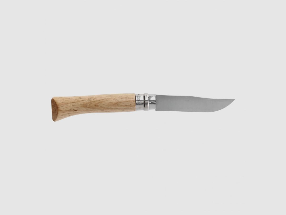 Cuchillo Opinel NO10 Inox de haya, imagen 2 de 5