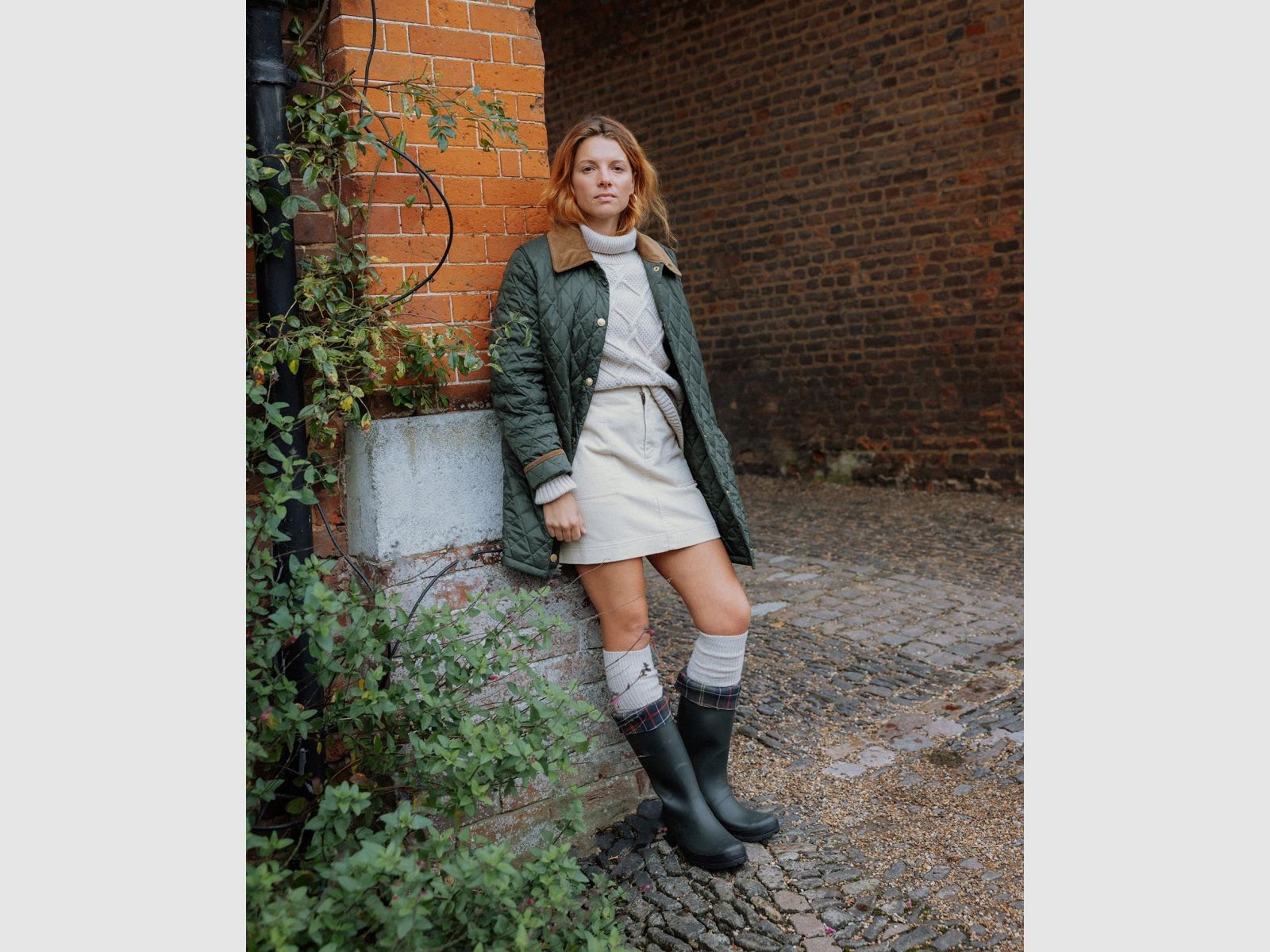 BARBOUR Coltrui Burne Knit Ecru