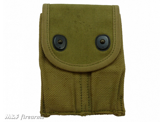 US Magazintasche (Magazine Pocket) M 1917 für 2 Pistolen-Magazine Colt 1911 Hersteller L - D. Inc. 1918 Material Canvas Webbing