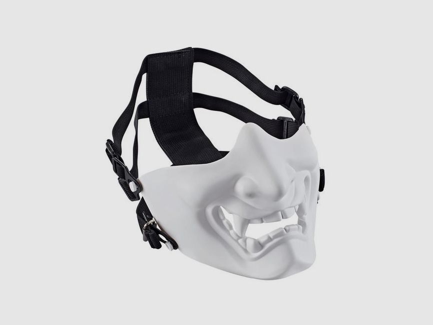 Samurai Mask (nicht sicher/ohne Gitter) (Weiß)
