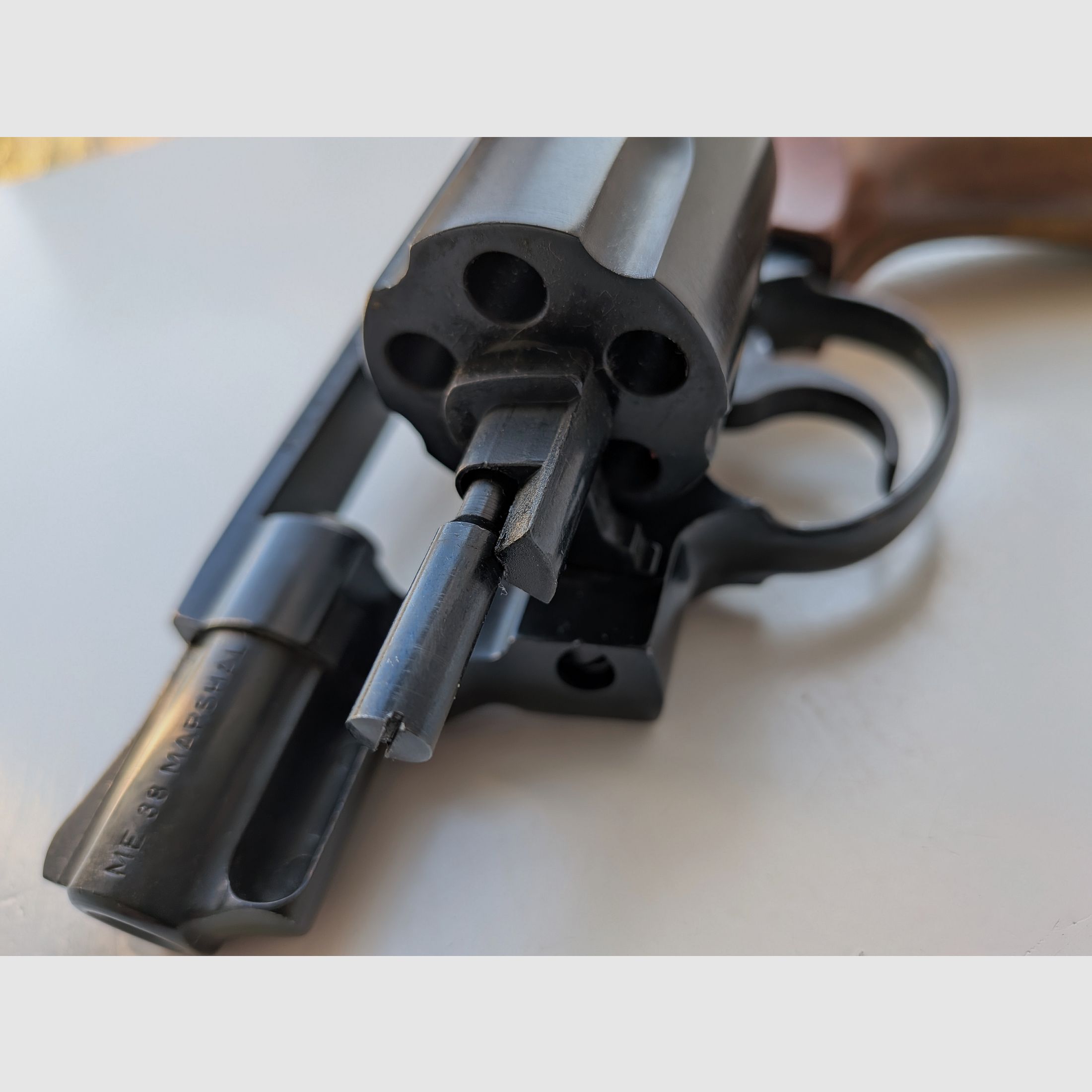 ME 38 Marshal - Revolver - PTB 203/2 - 9mm Knall - Holzgriff - SSW