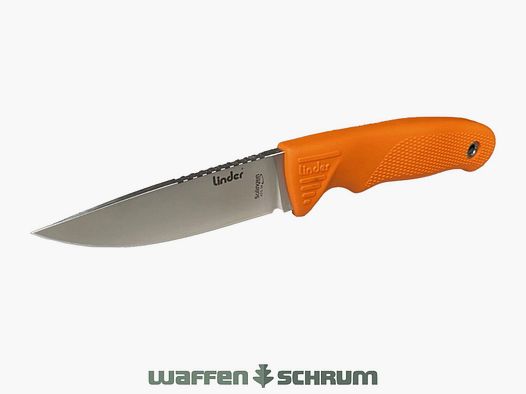 Linder Super Edge 1 ATS 34 Orange Klingenlänge: 9,5cm Linder Lederscheide