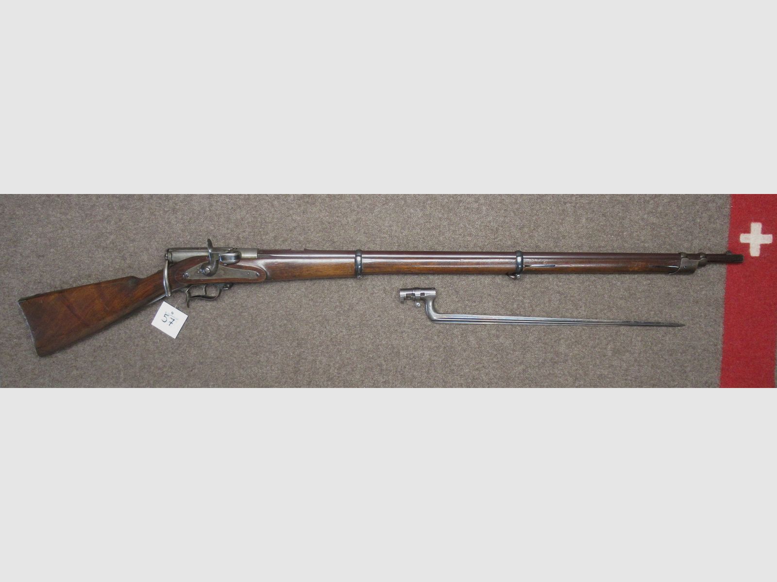 fucile prototipo retrocarica Prélaz mod. 1863 cal. 10.5mm, immagine 1 di 9