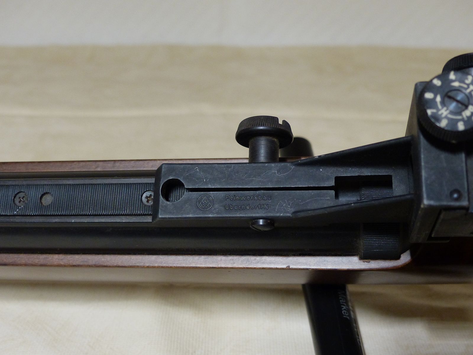 Fusil à air comprimé Diana Mod. 36 avec F, sécurité et dioptre 1991 comme neuf vintage