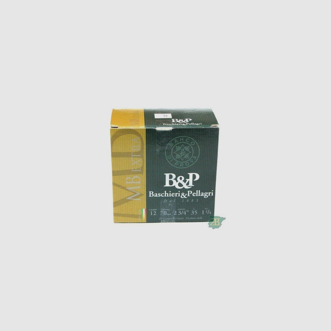 Kiste Patronen B&P MB EXTRA 35GR