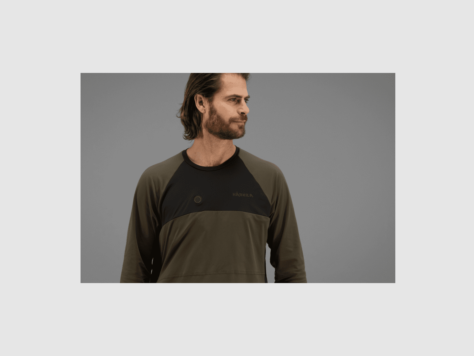 Härkila Heat L/S t-shirt willow green/black, billede 6 af 7