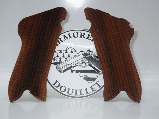 Plaquettes bois quadrillées pour pistolet Luger P08