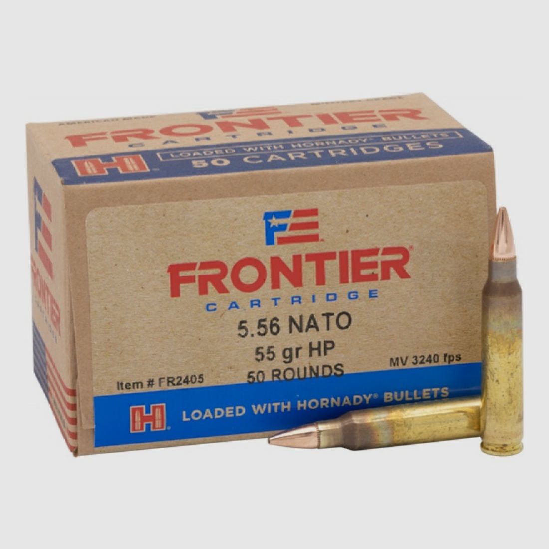 5.56 Nato Hornady FRONTIER® 55 gr HOLLOW POINT MATCH™ VE50