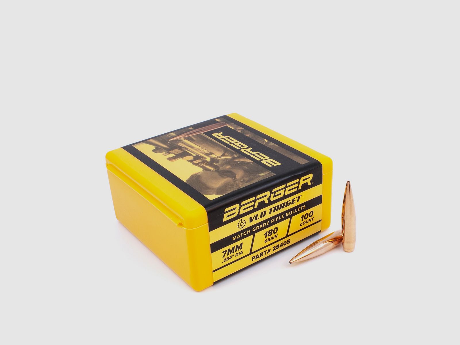Proiettile Berger 7mm/.284 VLD Target 180GR 100 Pezzi