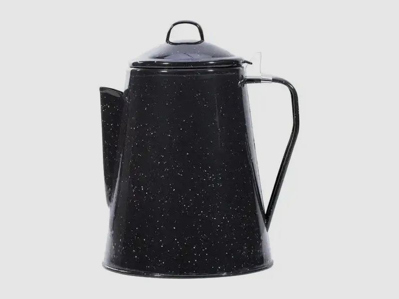 Mil-Tec Mil-Tec Kaffeekanne Emaille mit Percolator