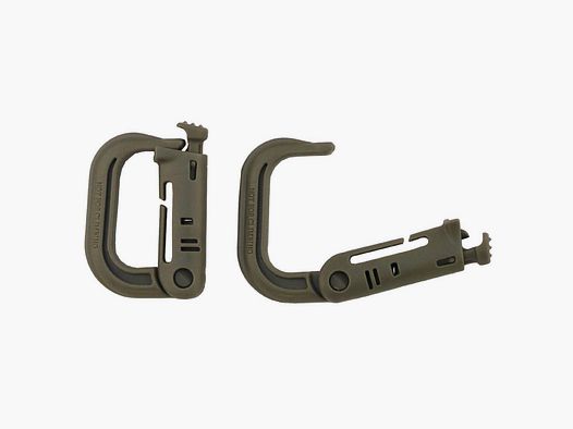 D Karabiner Molle, 2stk. - Coyote Tan