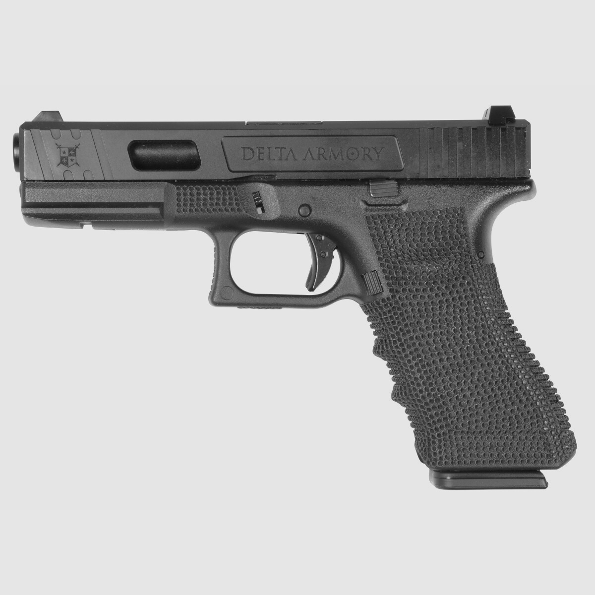 P02 GBB Airsoft Pistole in Schwarz | Delta Armory