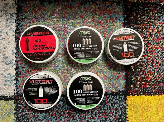 .22 lang Knall Platzpatronen
