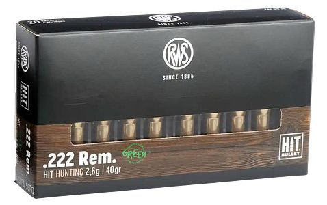 RWS .222 Rem. HIT 2,6g./40grs.