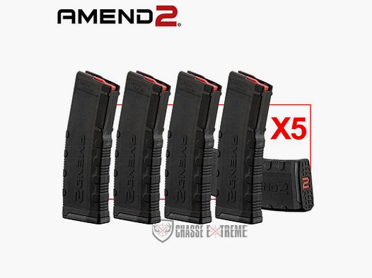 Pack of 5 AMEND2 30 Round Magazines Black