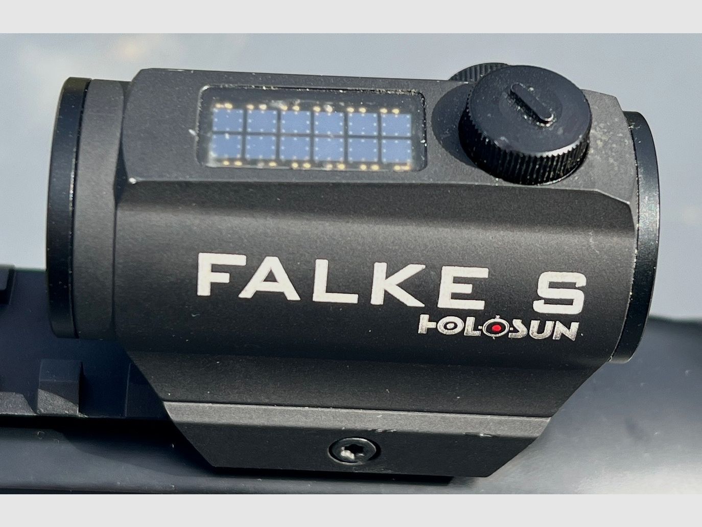 FALKE S Holosun 2GS Red Dot – seltene frühe Version mit Sicherungsaktivierung – für AR15, Pistole & Flinte