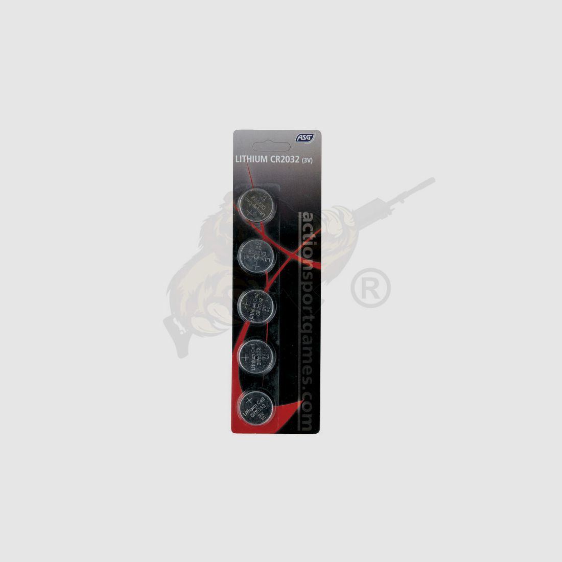 Battery, 3V Lithium, CR2032, 5 pcs.