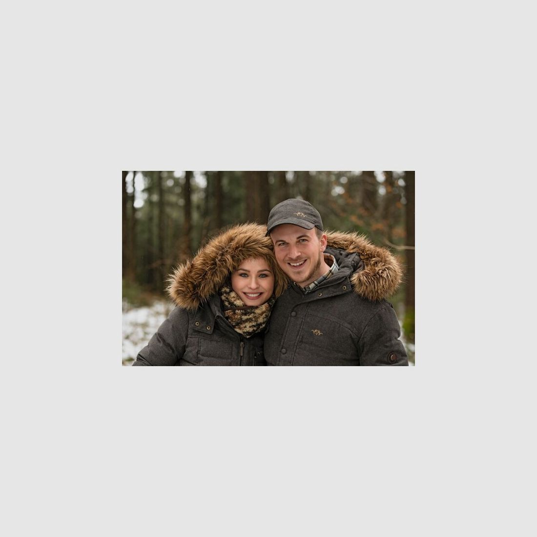 Blaser Vintage Daunen Parka Damen braun mélange