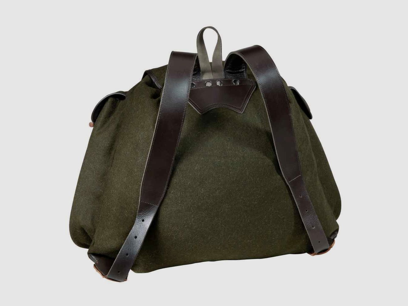 Luxuriöser geräuschloser Jagdrucksack aus Loden, Grün – WAIDMANN, Bild 2 von 5