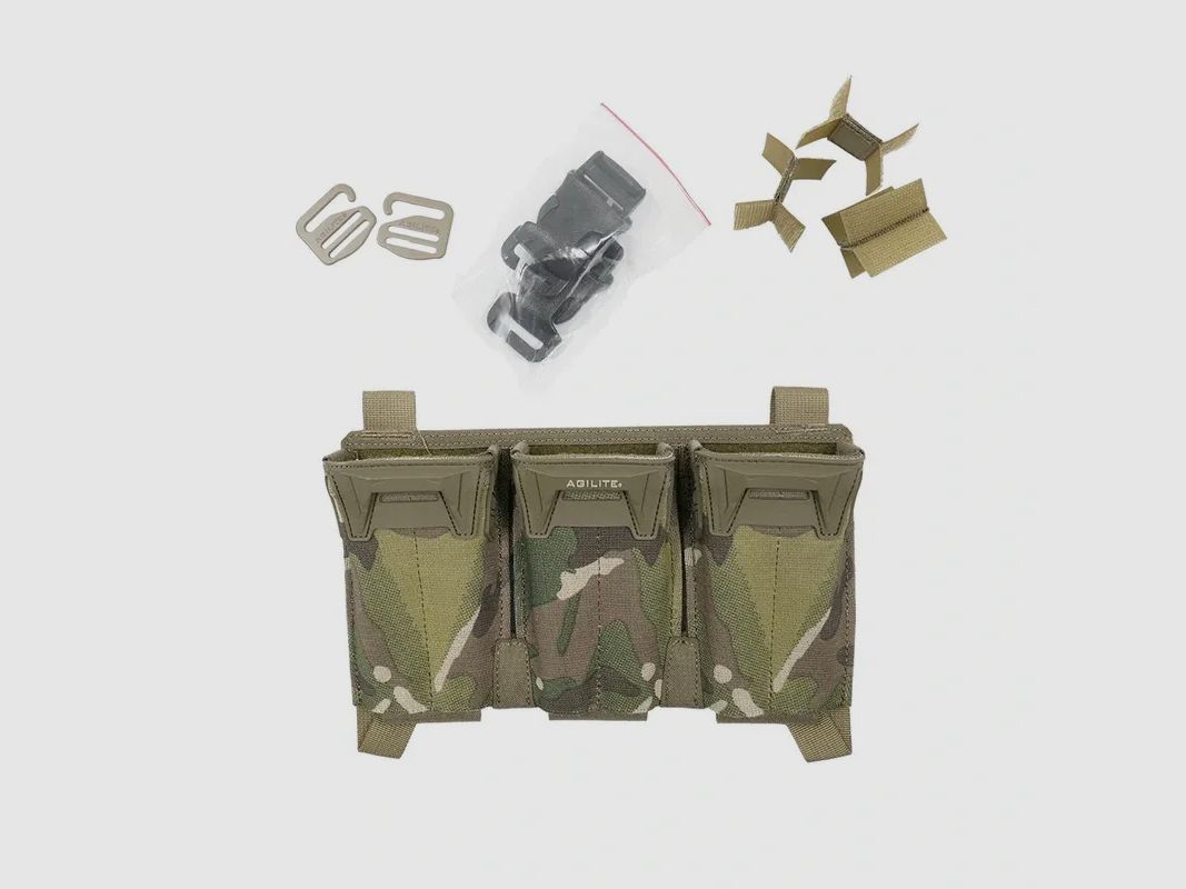 Pincer Placard Multi-Caliber Triple Mag Pouch (Ranger Green) Agilite, image 2 sur 6