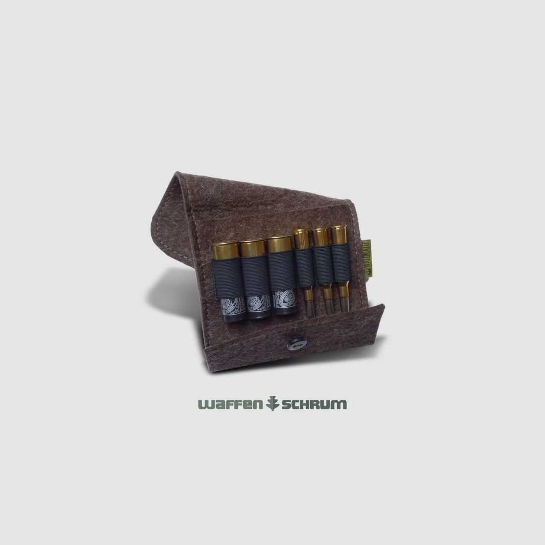 Étui à cartouches en feutre ''Fusil de chasse''