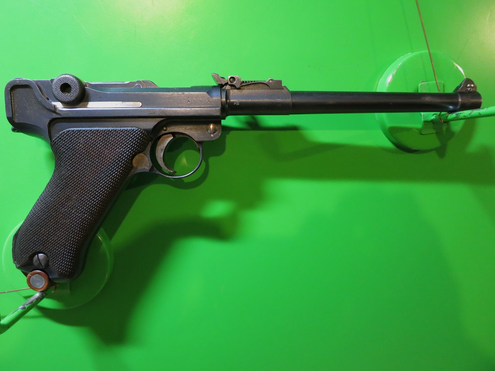 Deutsche Waffen- und Munitionsfabriken (DWM) 1915 , lange Pistole 08 P08, Ari P08 (Artillerie), 9 mm Luger     #61-