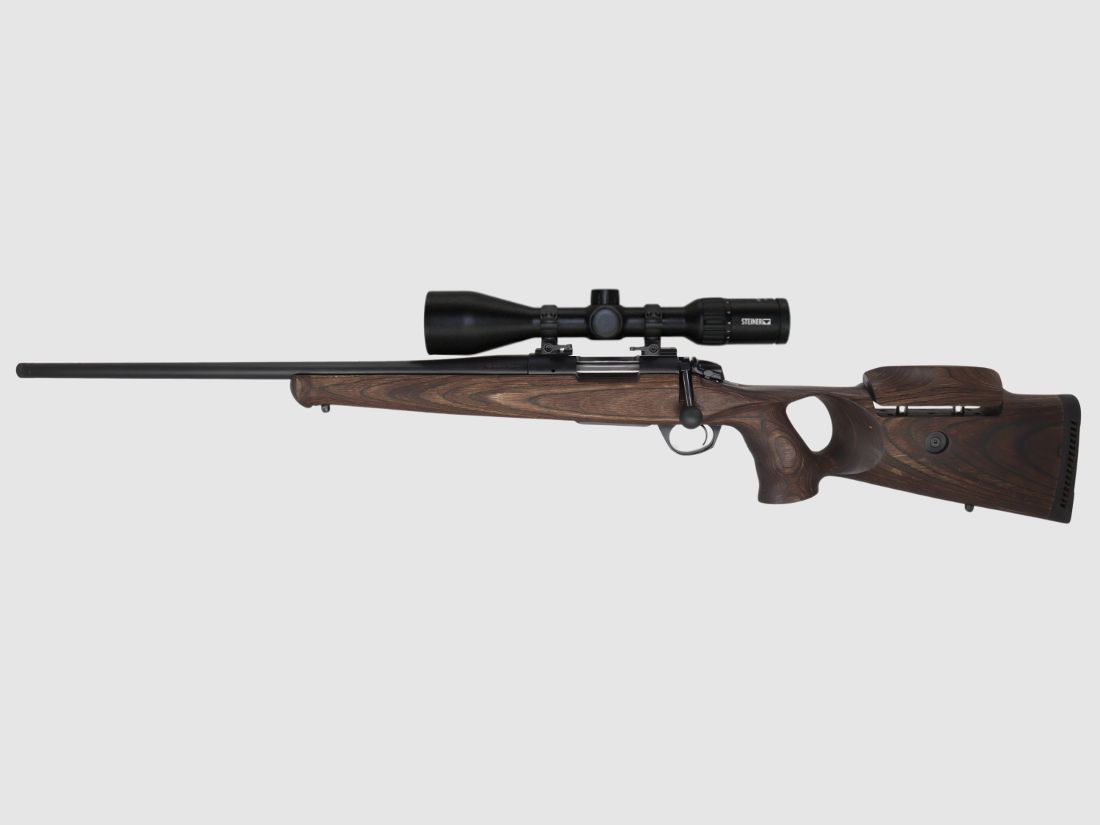  Bergara  B14 B&H Prohunter LINKS Lochschaft mit Steiner Ranger 3-12x56 fertig montiert / Optional: Brenner Schalldämpfer
