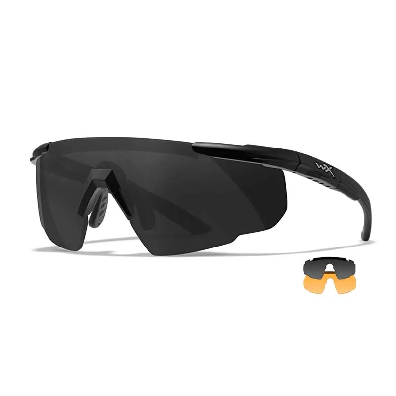 Wiley X – Lunettes de tir SABER ADV avec deux verres Smoke/Light Rust – 306, image 1 sur 6