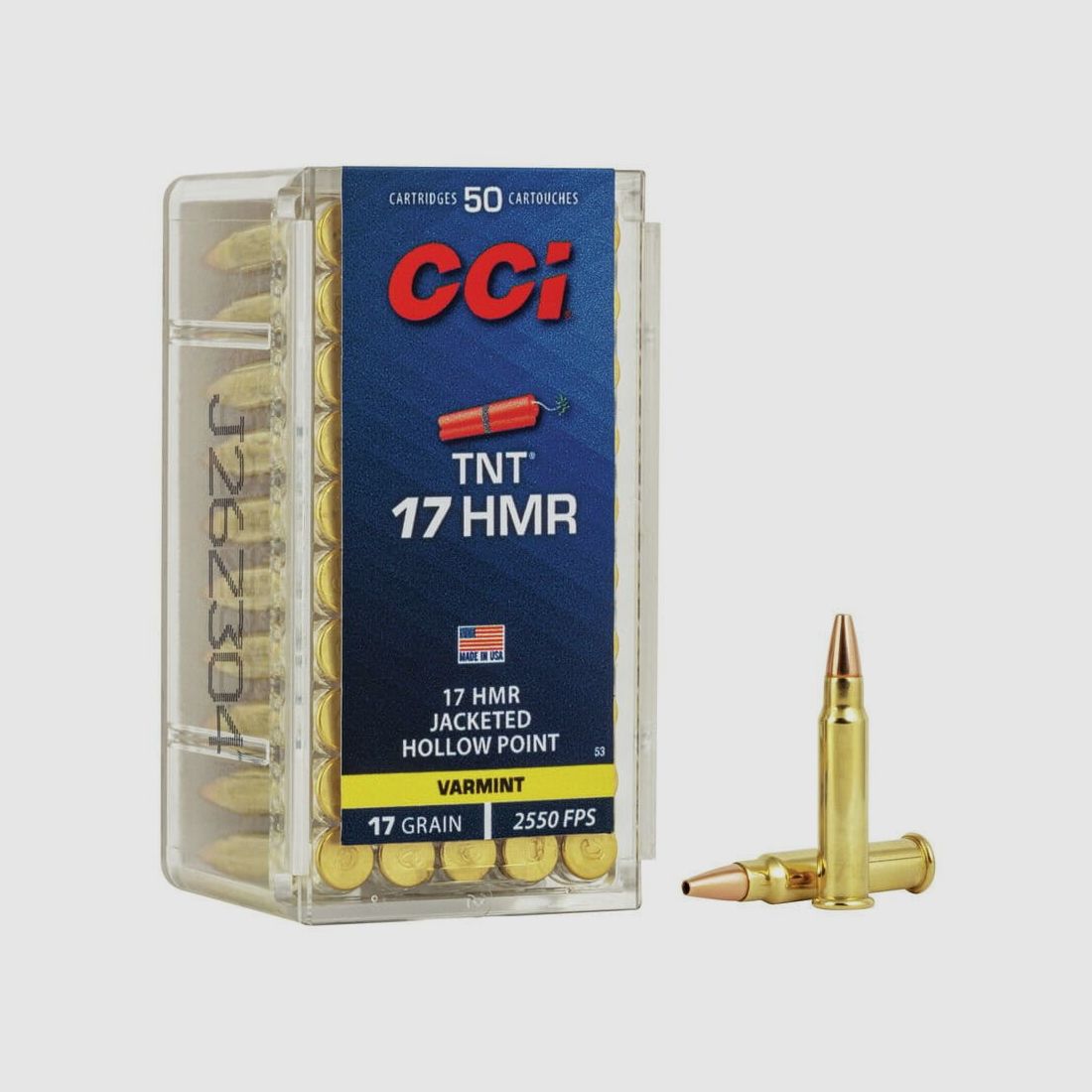 CCI .17 HMR TNT Hollow Point 17gr - 50 pcs.