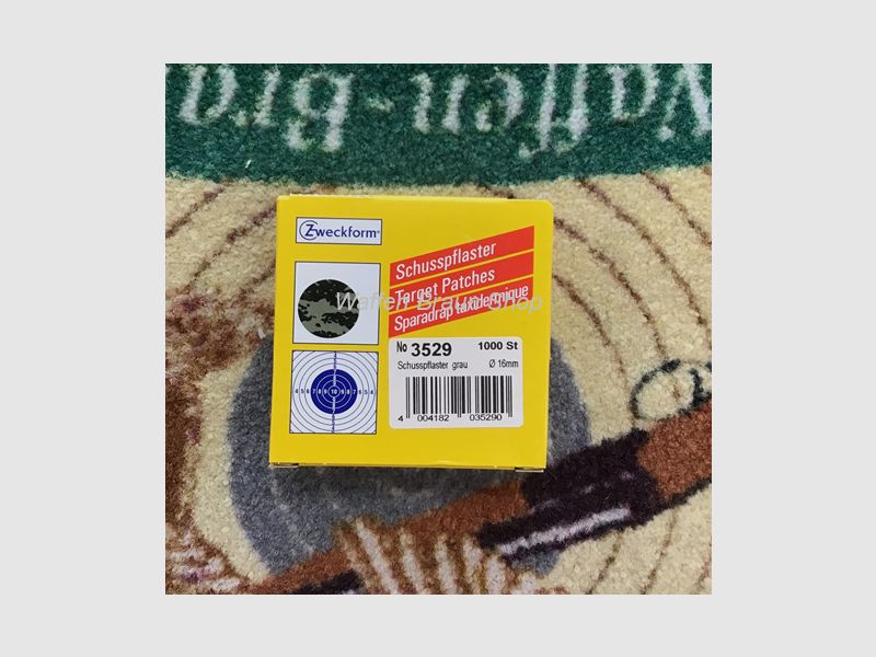 Zweckform Schusspflaster Grau 16mm Selbstklebend, in Spenderpackung mit ­ca. 1.000 Stück. Überläufer