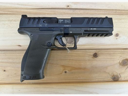 Demonstration weapon Carl WALTHER PDP 5" 9x19 18R OR in green 9mmLuger