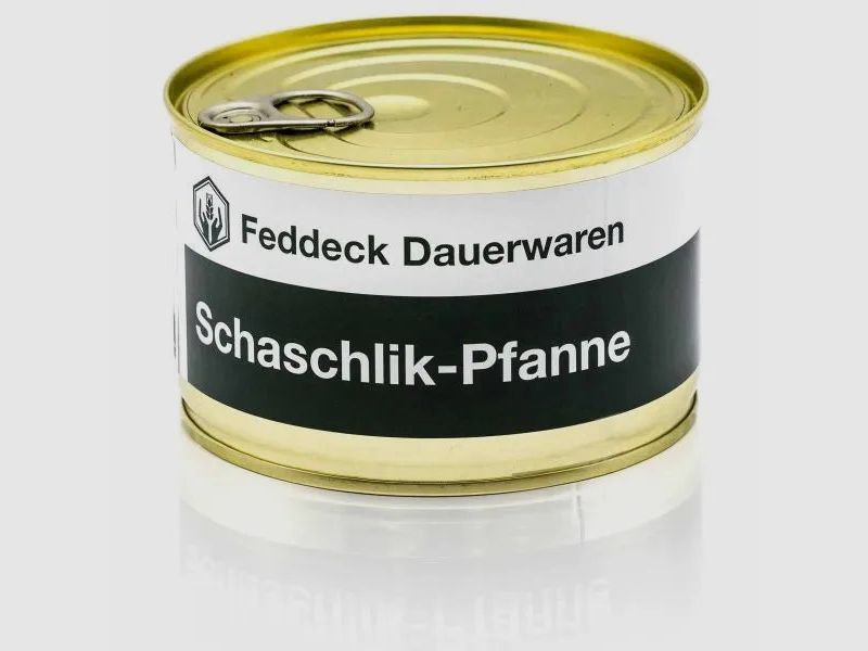 Feddeck Dauerwaren Fertiggericht Dose Schaschlik-Pfanne 400 g