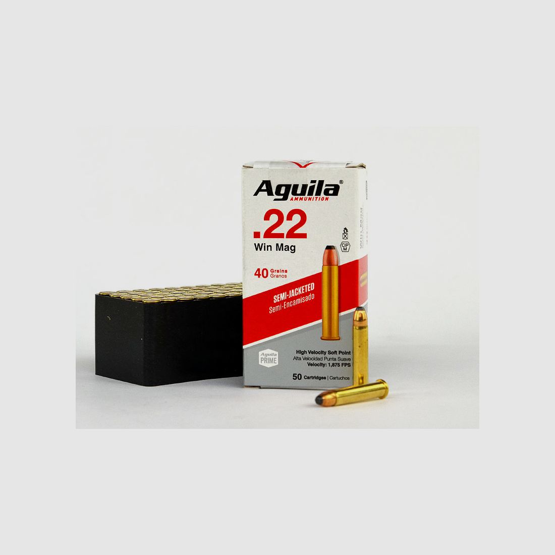 Aguila .22 Win. Mag. Standard SJSP Partial Jacket, 40 grs 1 Pack (50 shots at €0.458*)