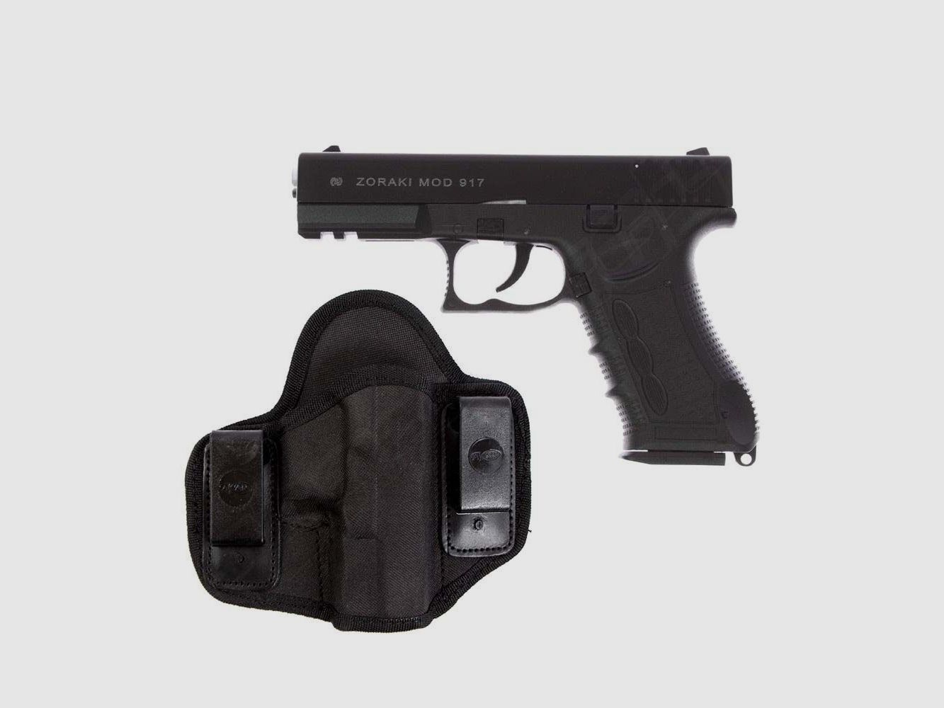 Divers Zoraki 917 schwarz /chrom Schreckschuss Set - ''kleiner