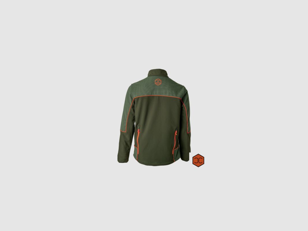 Capone Jagd Softshelljacke orange HV, Bild 3 von 3