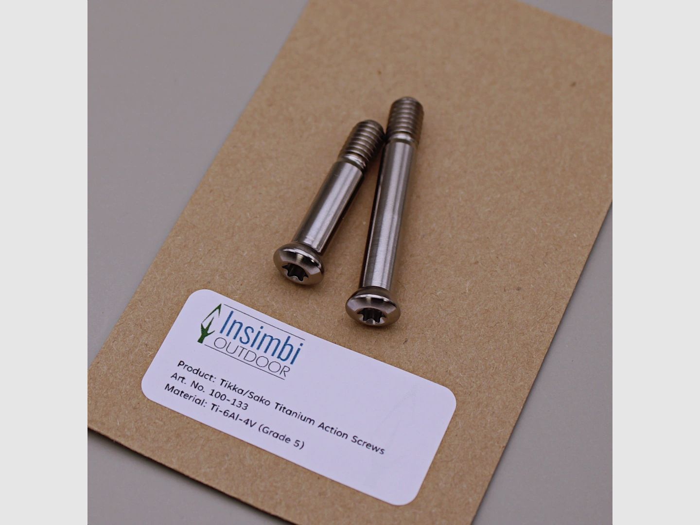 Tikka/Sako system screws made of titanium