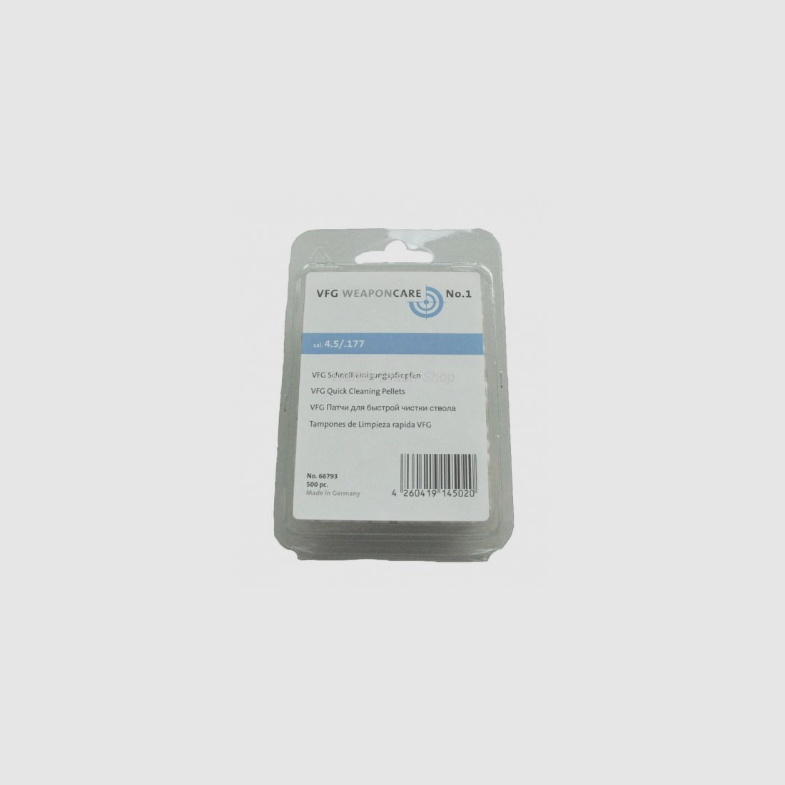 VFG-Schnellreinigungspfropfen, No. 66793, Kal. 4,5 mm