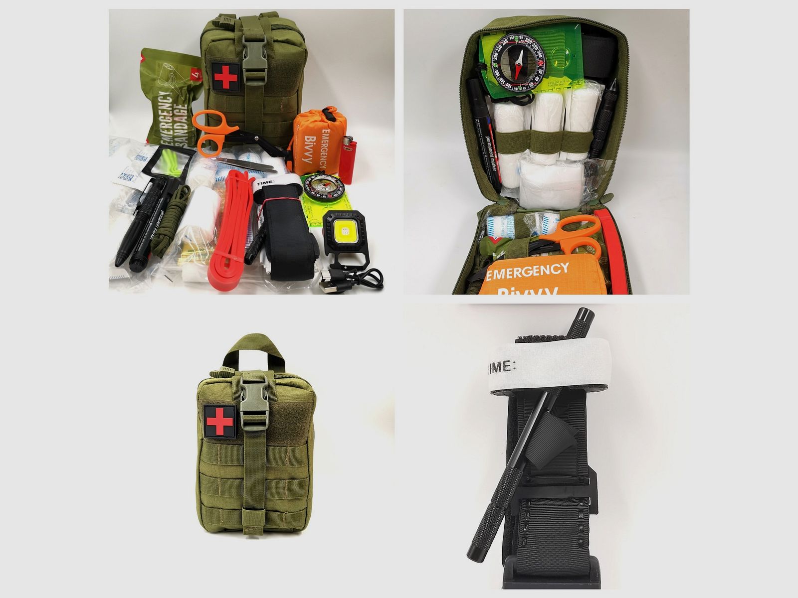 IFAK First Aid Kit Hochwertiges Outdoor Set Erste Hilfe Tasche Notfall-Trauma-Kit Verband Molle