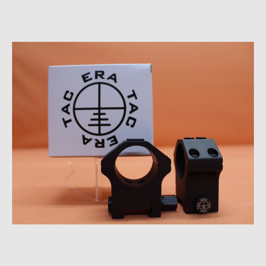 Anelli di montaggio Recknagel Era-Tac 30mm (T5003-0017) con dado, alluminio nero, BH=17mm per profilo Picatinny