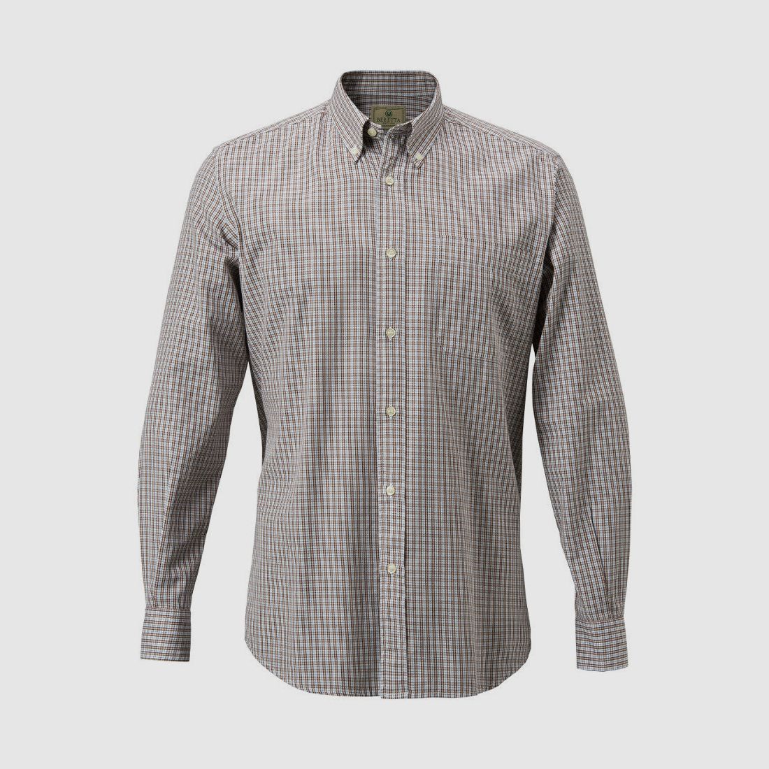 BERETTA CAMICIA DRIP DRY LU210 7549 18Y BIANCA/MARRONE, immagine 1 di 6